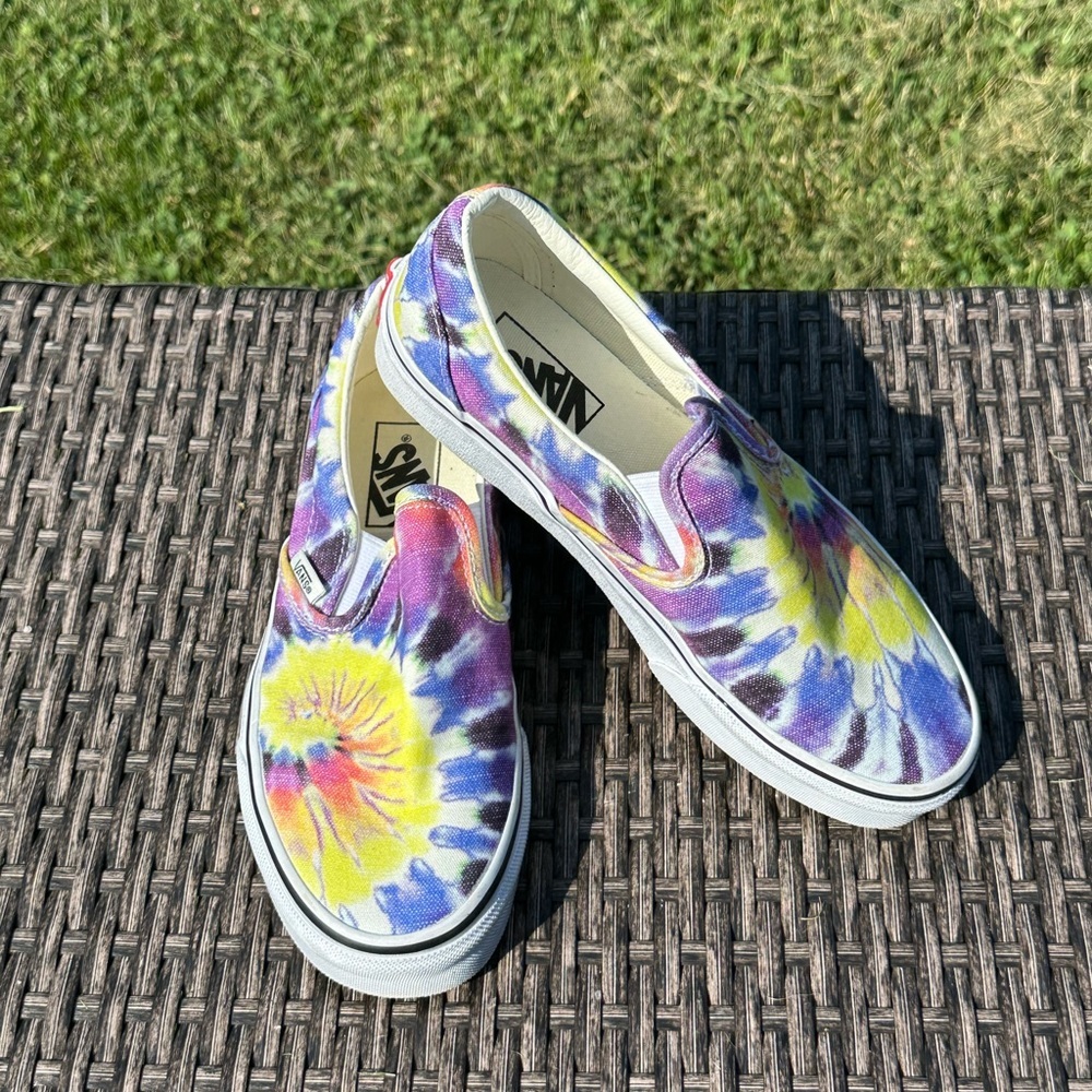 Vans Purple and Blue Tie-Dye Sneakers - Picture 1 of 5